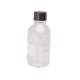 [90193] Wheaton-Media/Labor-Flaschen mit Verschluss 250 ml  12Stk. - Art. Nr. 90193