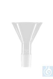 [B3296] Trichter mit Kern, Aussen-Ø 70 mm, Kern NS 24/29, hergestellt aus DURAN®-Rohr - Art. Nr. B3296