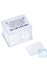 Haemazytometer-Deckgläser 24 x 24 mm 10 St./Pack