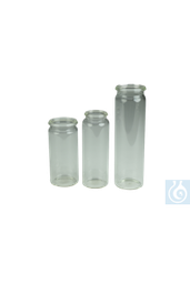 [E0057] Schnappdeckelgläser flacher Boden, Sodakalk-Glas, mit Deckel (PE), 25 ml, - Art. Nr. E0057