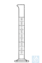 [E1263] Messzylinder 10 ml, hohe Form, Sechskantfuss, Boro Kl. B, 2 Stck./Pack - Art. Nr. E1263