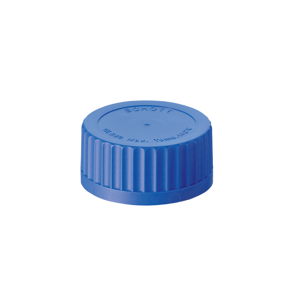 ecoLab-Schraubkappen  PPN blau GL 45 10 St./Pack b