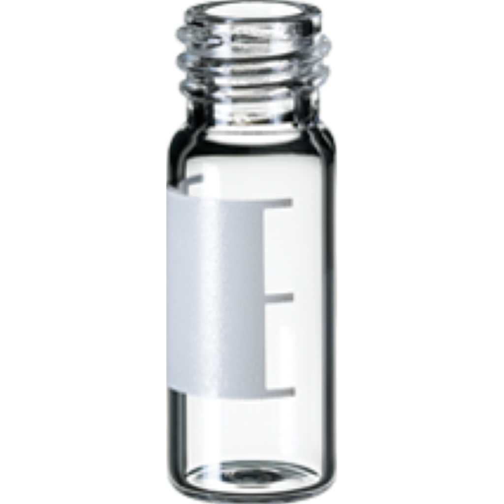neochrom® Weithals-Gewindefläschchen Klarglas mit Schriftfeld, 2 ml, Gewinde 10 - Art. Nr. EC1110