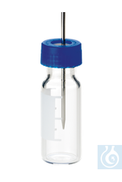 [EC1207] neochrom® 2 ml Schraubfläschchen, Klarglas, mit Schriftfeld, montiert mit 9 mm - Art. Nr. EC1207